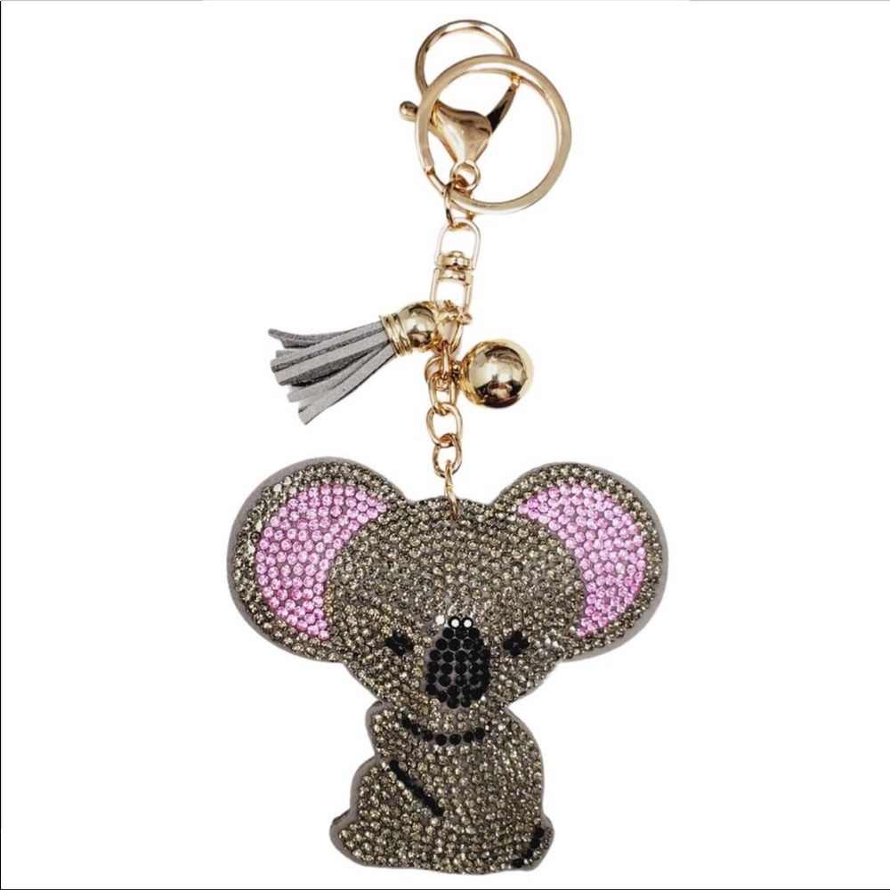 Sparkly Koala Purse Charm